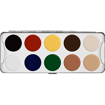 Body Illustration Make-up Color Tavolozza 10 Colori