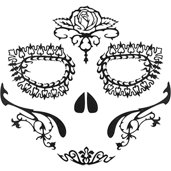 Face Lace Day of the Dead Rosa